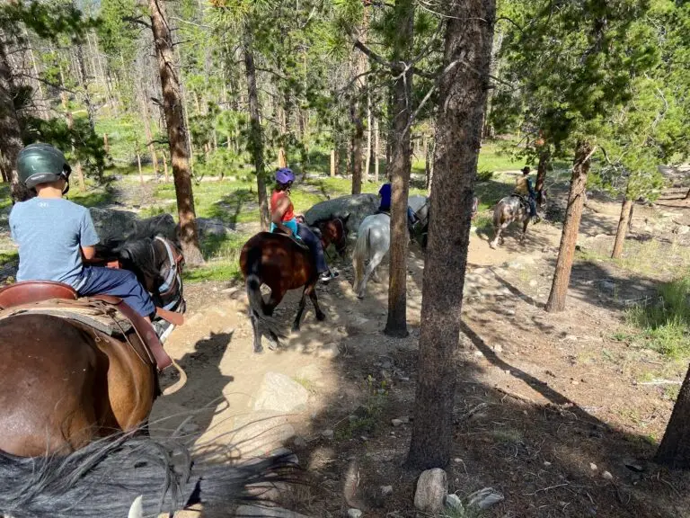 horseback riding in rocky mountain national park