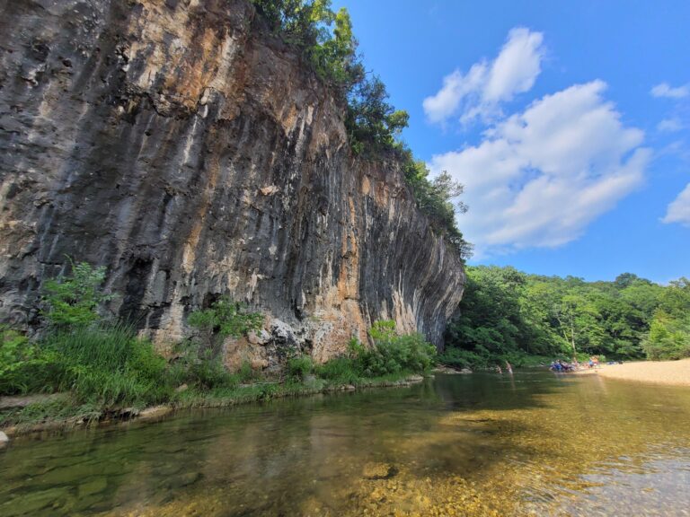 soft adventure floating the river at Echo Bluff State Park