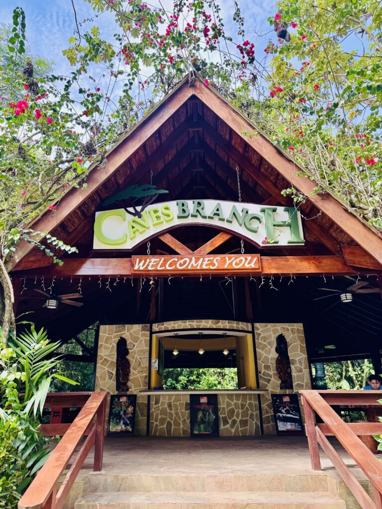Family arriving at Caves Branch Jungle Lodge in Belize's Cayo District