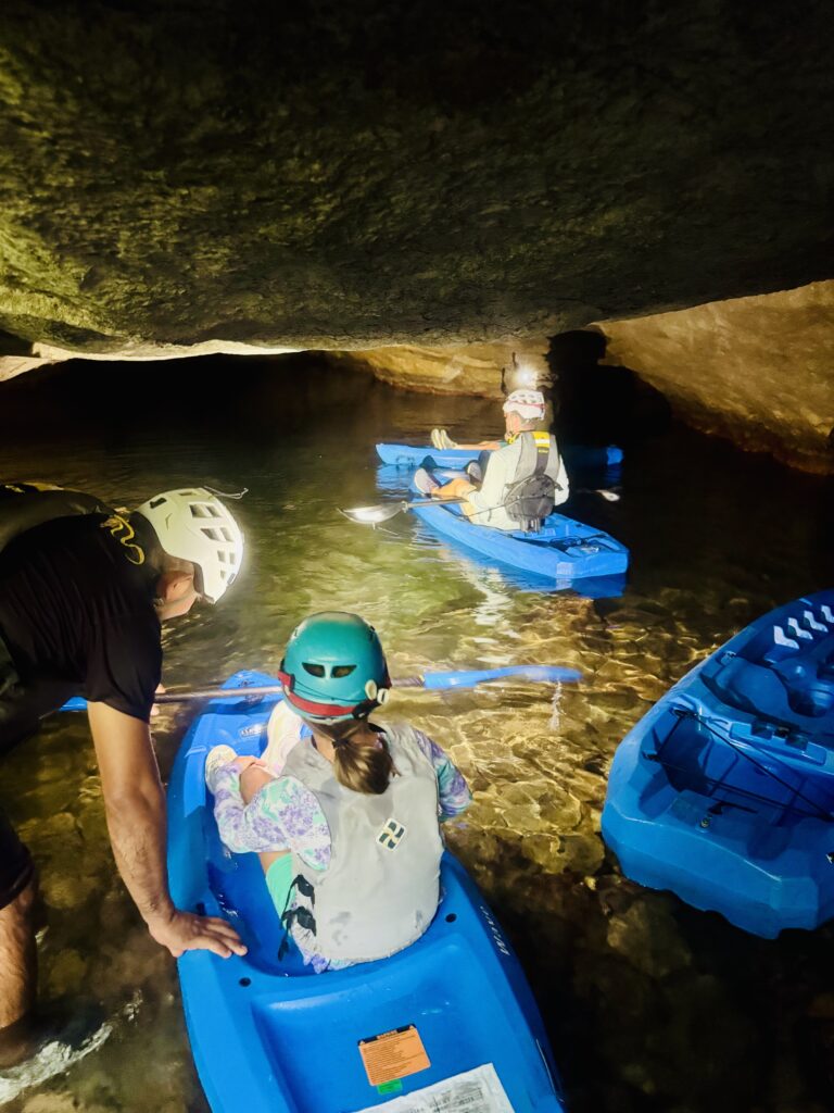 Cave kayaking belize