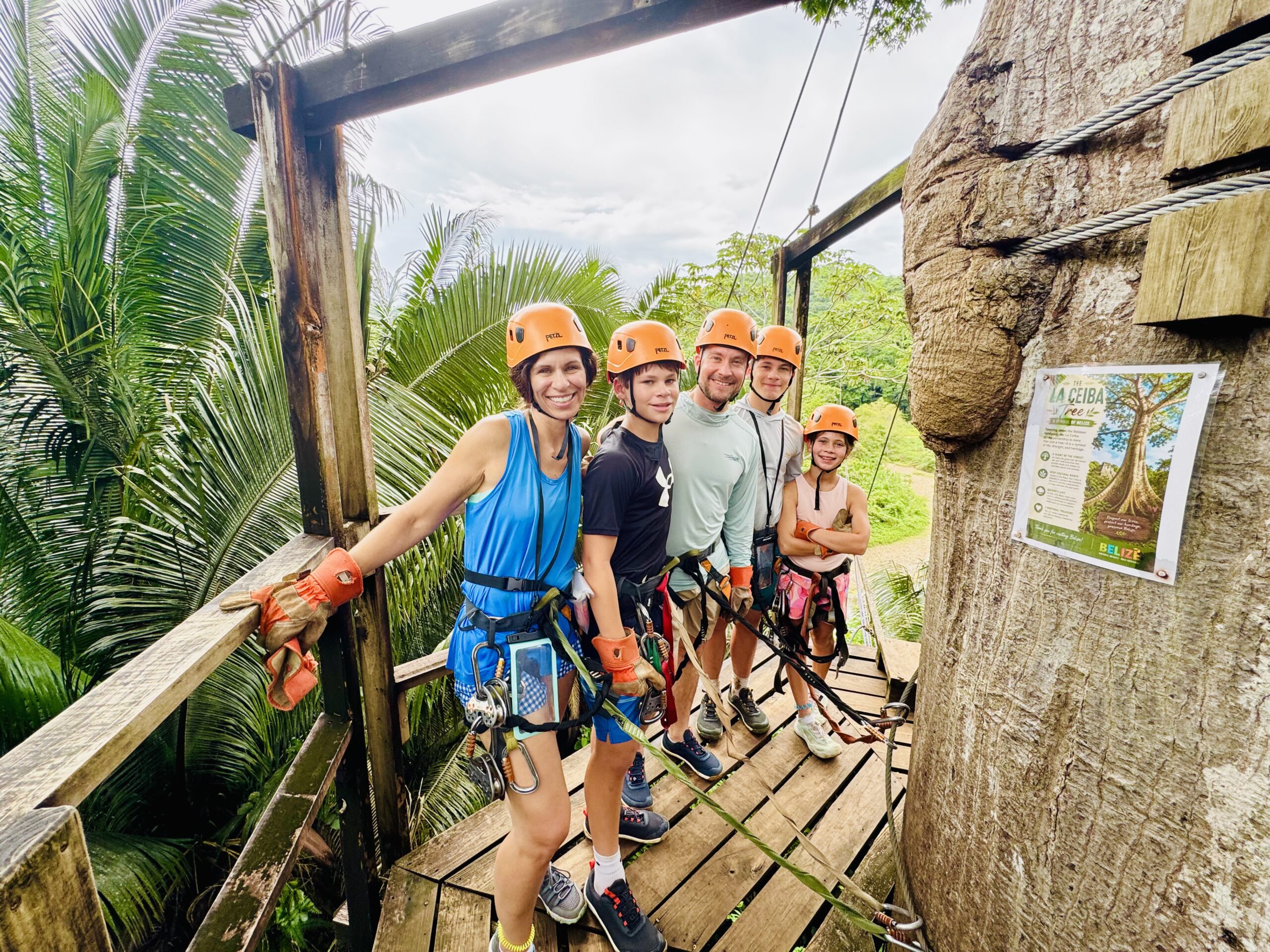 Ziplining at Caves Branch Outfitters Belize