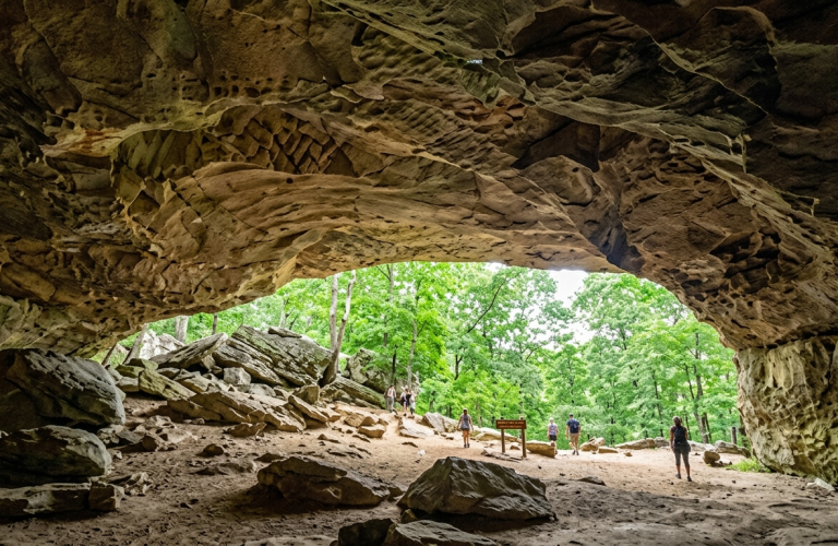 soft adventure rock house cave petit jean arkansas