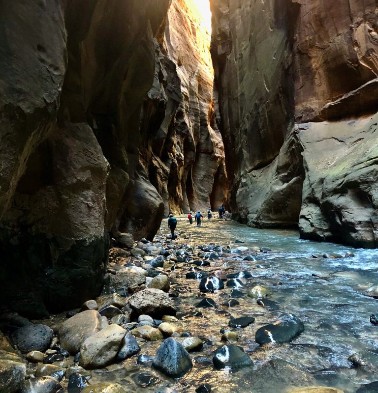 The narrows Zion national park utah, family adventure travel